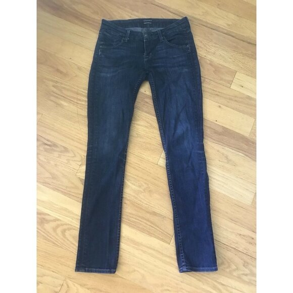 Hudson Denim - Hudson Skinny Leg Cotton Spandex Dark Blue Wash
